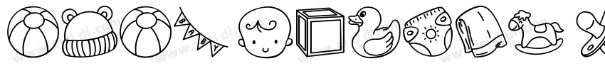 Baby Shower Gift字体转换